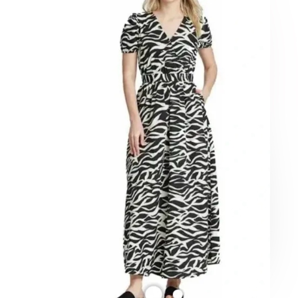 Who What Wear Zebra Print Maxi Dress- XL